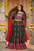 Shubhkala Green Embroidered Perfect Beautiful Navratri Special Chaniya Choli